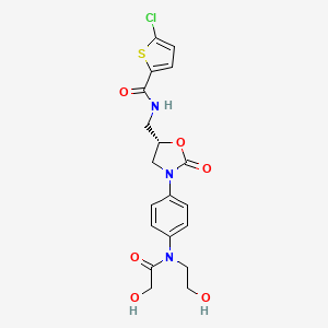 molecular formula C19H20ClN3O6S B565196 Rivaroxaban diol CAS No. 1160170-00-2