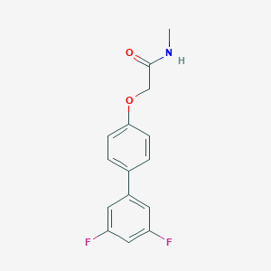 molecular formula C15H13F2NO2 B5651974 2-[(3',5'-difluorobiphenyl-4-yl)oxy]-N-methylacetamide 