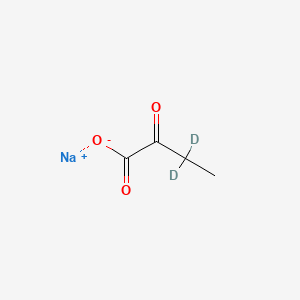 molecular formula C4H5NaO3 B565201 alpha-Ketobutyric Acid-d2 Sodium Salt CAS No. 1007476-82-5