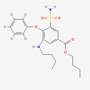 molecular formula C21H28N2O5S B565205 Bumetanide-d5 Butyl Ester CAS No. 1216685-32-3