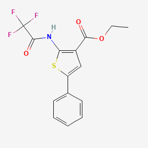 ethyl 5-phenyl-2-[(trifluoroacetyl)amino]-3-thiophenecarboxylate