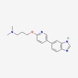 (3-{[5-(1H-benzimidazol-6-yl)pyridin-2-yl]oxy}propyl)dimethylamine
