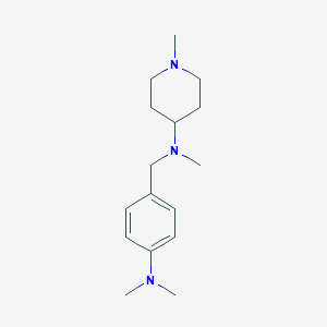 molecular formula C16H27N3 B5652067 N-[4-(dimethylamino)benzyl]-N,1-dimethyl-4-piperidinamine 