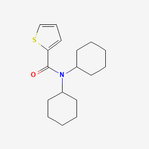 molecular formula C17H25NOS B5652079 N,N-dicyclohexyl-2-thiophenecarboxamide 