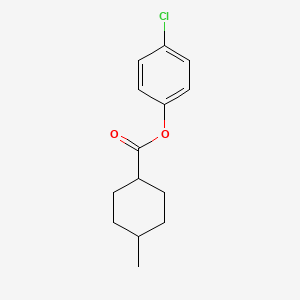 molecular formula C14H17ClO2 B5652084 4-chlorophenyl 4-methylcyclohexanecarboxylate 