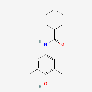 molecular formula C15H21NO2 B5652091 N-(4-hydroxy-3,5-dimethylphenyl)cyclohexanecarboxamide 