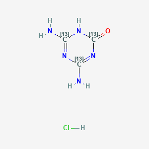 molecular formula C3H6ClN5O B565214 Ammeline-13C3 Hydrochloride CAS No. 1794936-94-9
