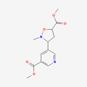 N-Methyl-3-[3-(5-methoxycarbonylpyridyl)-5-isoxazolecarboxylic Acid Methyl Ester