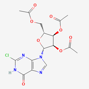 molecular formula C16H17ClN4O8 B565221 2-Chloroinosine 3',4',6'-Triacetate CAS No. 41623-86-3