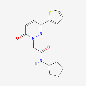N-cyclopentyl-2-[6-oxo-3-(2-thienyl)-1(6H)-pyridazinyl]acetamide