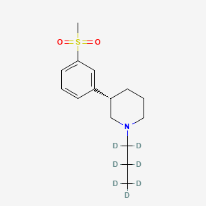 (3S)-1-(1,1,2,2,3,3,3-Heptadeuteriopropyl)-3-(3-methylsulfonylphenyl)piperidine