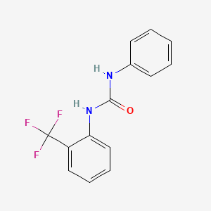 molecular formula C14H11F3N2O B5652311 N-phenyl-N'-[2-(trifluoromethyl)phenyl]urea 