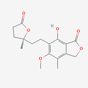 molecular formula C17H20O6 B565233 霉酚酸内酯，(S)- CAS No. 79081-87-1