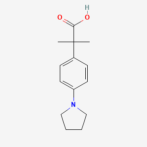 alpha,alpha-Dimethyl-4-(1-pyrrolidinyl)benzeneacetic Acid