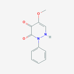 molecular formula C11H10N2O3 B5652370 4-hydroxy-5-methoxy-2-phenyl-3(2H)-pyridazinone 