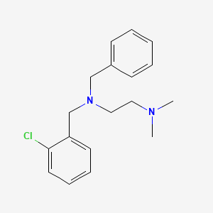 molecular formula C18H23ClN2 B5652385 N-benzyl-N-(2-chlorobenzyl)-N',N'-dimethyl-1,2-ethanediamine 