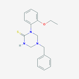 molecular formula C18H21N3OS B5652397 5-benzyl-1-(2-ethoxyphenyl)-1,3,5-triazinane-2-thione 