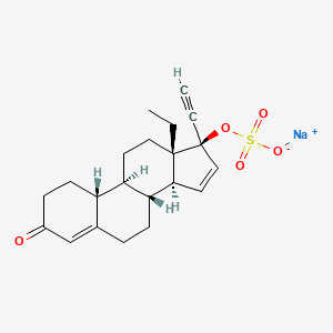 molecular formula C21H25NaO5S B565240 Gestodene Sulfate Sodium Salt CAS No. 1259126-61-8