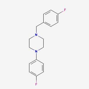 molecular formula C17H18F2N2 B5652410 1-(4-fluorobenzyl)-4-(4-fluorophenyl)piperazine 