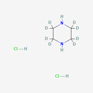 molecular formula C4H12Cl2N2 B565242 哌嗪-d8 二盐酸盐 CAS No. 849482-21-9