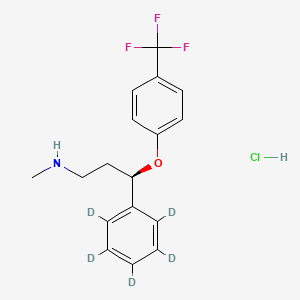 molecular formula C17H19ClF3NO B565243 (R)-氟西汀-d5 盐酸盐 CAS No. 1217764-54-9