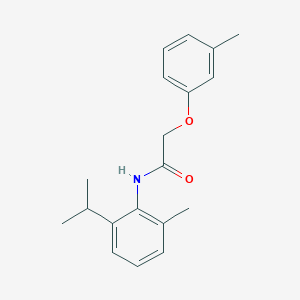 molecular formula C19H23NO2 B5652458 N-(2-isopropyl-6-methylphenyl)-2-(3-methylphenoxy)acetamide 