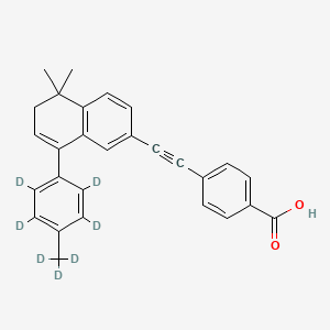 B565249 4-[2-[5,5-dimethyl-8-[2,3,5,6-tetradeuterio-4-(trideuteriomethyl)phenyl]-6H-naphthalen-2-yl]ethynyl]benzoic acid CAS No. 1216429-25-2