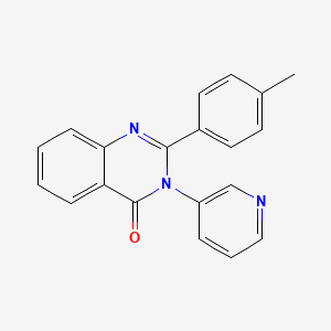 molecular formula C20H15N3O B5652518 2-(4-methylphenyl)-3-(3-pyridinyl)-4(3H)-quinazolinone 