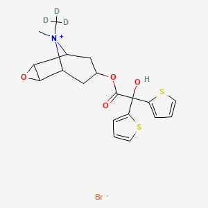 molecular formula C19H22BrNO4S2 B565253 溴化噻托溴铵-d3 CAS No. 1127226-56-5