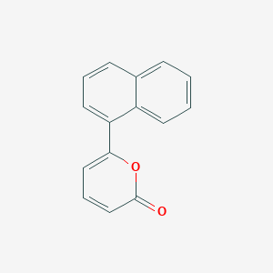 molecular formula C15H10O2 B5652555 6-(1-naphthyl)-2H-pyran-2-one 