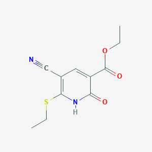 ethyl 5-cyano-6-(ethylthio)-2-hydroxynicotinate