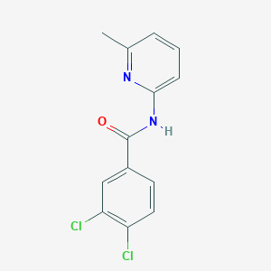 molecular formula C13H10Cl2N2O B5652570 3,4-dichloro-N-(6-methyl-2-pyridinyl)benzamide 
