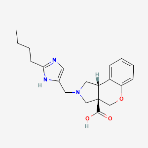 (3aR*,9bR*)-2-[(2-butyl-1H-imidazol-4-yl)methyl]-1,2,3,9b-tetrahydrochromeno[3,4-c]pyrrole-3a(4H)-carboxylic acid