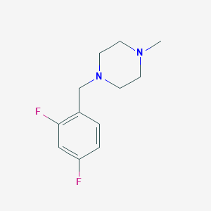 molecular formula C12H16F2N2 B5652582 1-(2,4-difluorobenzyl)-4-methylpiperazine 