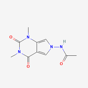 molecular formula C10H12N4O3 B5652595 N-(1,3-dimethyl-2,4-dioxo-1,2,3,4-tetrahydro-6H-pyrrolo[3,4-d]pyrimidin-6-yl)acetamide 