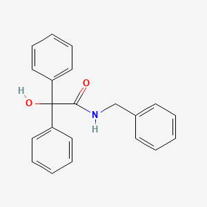 molecular formula C21H19NO2 B5652605 N-benzyl-2-hydroxy-2,2-diphenylacetamide 