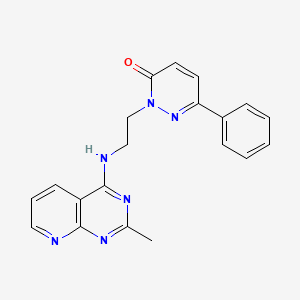 2-{2-[(2-methylpyrido[2,3-d]pyrimidin-4-yl)amino]ethyl}-6-phenylpyridazin-3(2H)-one