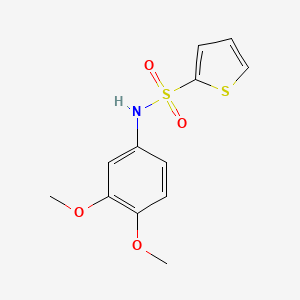 molecular formula C12H13NO4S2 B5652647 N-(3,4-dimethoxyphenyl)-2-thiophenesulfonamide 