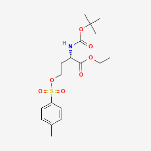 molecular formula C18H27NO7S B565266 (S)-N-Boc-L-homoserine Ethyl Ester Tosylate CAS No. 1331892-89-7