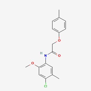N-(4-chloro-2-methoxy-5-methylphenyl)-2-(4-methylphenoxy)acetamide