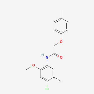 molecular formula C17H18ClNO3 B5652672 N-(4-chloro-2-methoxy-5-methylphenyl)-2-(4-methylphenoxy)acetamide 