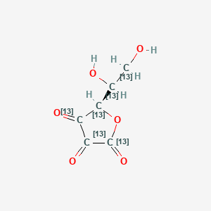 molecular formula C6H6O6 B565271 L-脱氢抗坏血酸-13C6 CAS No. 1217529-45-7