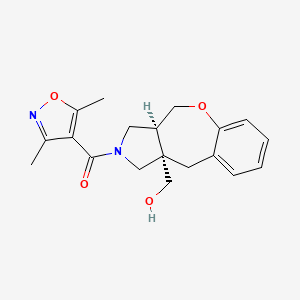 molecular formula C19H22N2O4 B5652717 [(3aS*,10aS*)-2-[(3,5-dimethylisoxazol-4-yl)carbonyl]-2,3,3a,4-tetrahydro-1H-[1]benzoxepino[3,4-c]pyrrol-10a(10H)-yl]methanol 