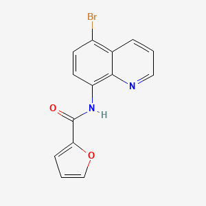 molecular formula C14H9BrN2O2 B5652768 N-(5-bromoquinolin-8-yl)furan-2-carboxamide 