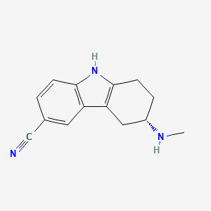 molecular formula C14H15N3 B565277 3S-6-氰基-3-N-甲基氨基-1,2,3,4-四氢咔唑 CAS No. 1217755-82-2