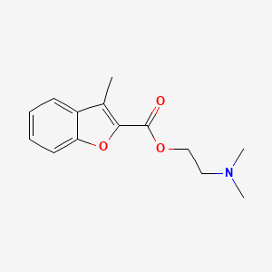 molecular formula C14H17NO3 B5652774 2-(dimethylamino)ethyl 3-methyl-1-benzofuran-2-carboxylate 