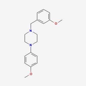 molecular formula C19H24N2O2 B5652782 1-(3-甲氧基苄基)-4-(4-甲氧基苯基)哌嗪 