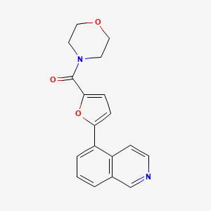 molecular formula C18H16N2O3 B5652792 5-[5-(morpholin-4-ylcarbonyl)-2-furyl]isoquinoline 