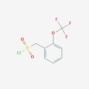 molecular formula C8H6ClF3O3S B056528 Chlorure de 2-(trifluorométhoxy)benzylsulfonyle CAS No. 116827-38-4