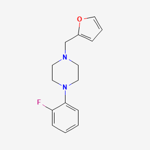 molecular formula C15H17FN2O B5652803 1-(2-fluorophenyl)-4-(2-furylmethyl)piperazine 